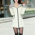 thumbnail image 1 of Cutuoiiu Women's Casual Puffer Jacket Winter Warm Hooded Zipper Jackets with Pockets Gifts, 1 of 3
