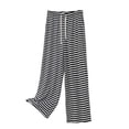 thumbnail image 1 of Cutuoiiu Women's Comfortable Striped Wide Leg Trousers, Elastic Waist Drawstring, Side Pockets, Modal Cotton Blend for Loungewear and Casual Outings Gifts, 1 of 5