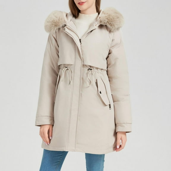 Cutuoiiu Women's Comfy Long Sleeve Quilted Jackets Casual Winter Coats Gifts