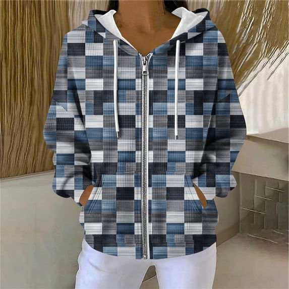 Cutuoiiu Women's Fashion Cardigans Zip up Hooded Jackets with Pockets Gifts