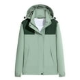 thumbnail image 1 of Cutuoiiu Women's Plus Size Raincoat Windbreaker Skiing Warm Mountaineering Jacket Gifts, 1 of 2