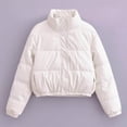 thumbnail image 1 of Cutuoiiu Women's Solid Color Plaid Pocket Jacket Button Quilted Jackets Long Sleeved Jacket Gifts, 1 of 7