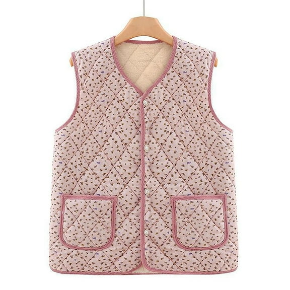 Cutuoiiu Women's Warm Fleece Sleeveless Outerwear Jacket with Pockets Gifts