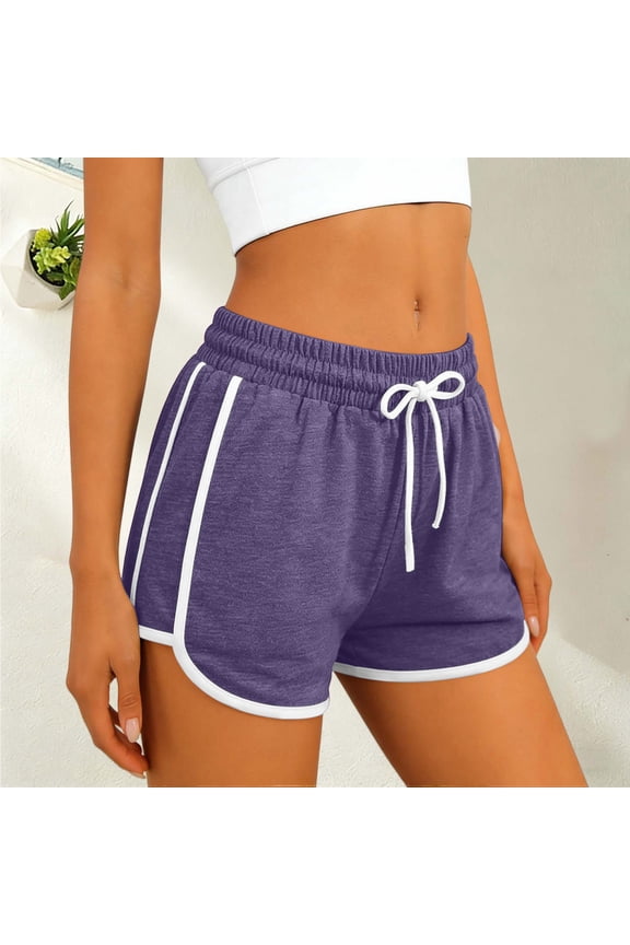 Womens Comfortable Solid Color Casual Shorts with Side Pockets Everyday Wear Sports Bottoms Gifts
