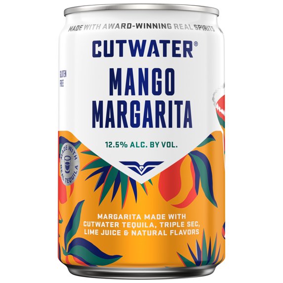 Cutwater Mango Margarita 200 ml Aluminum Can, 12.5% ABV