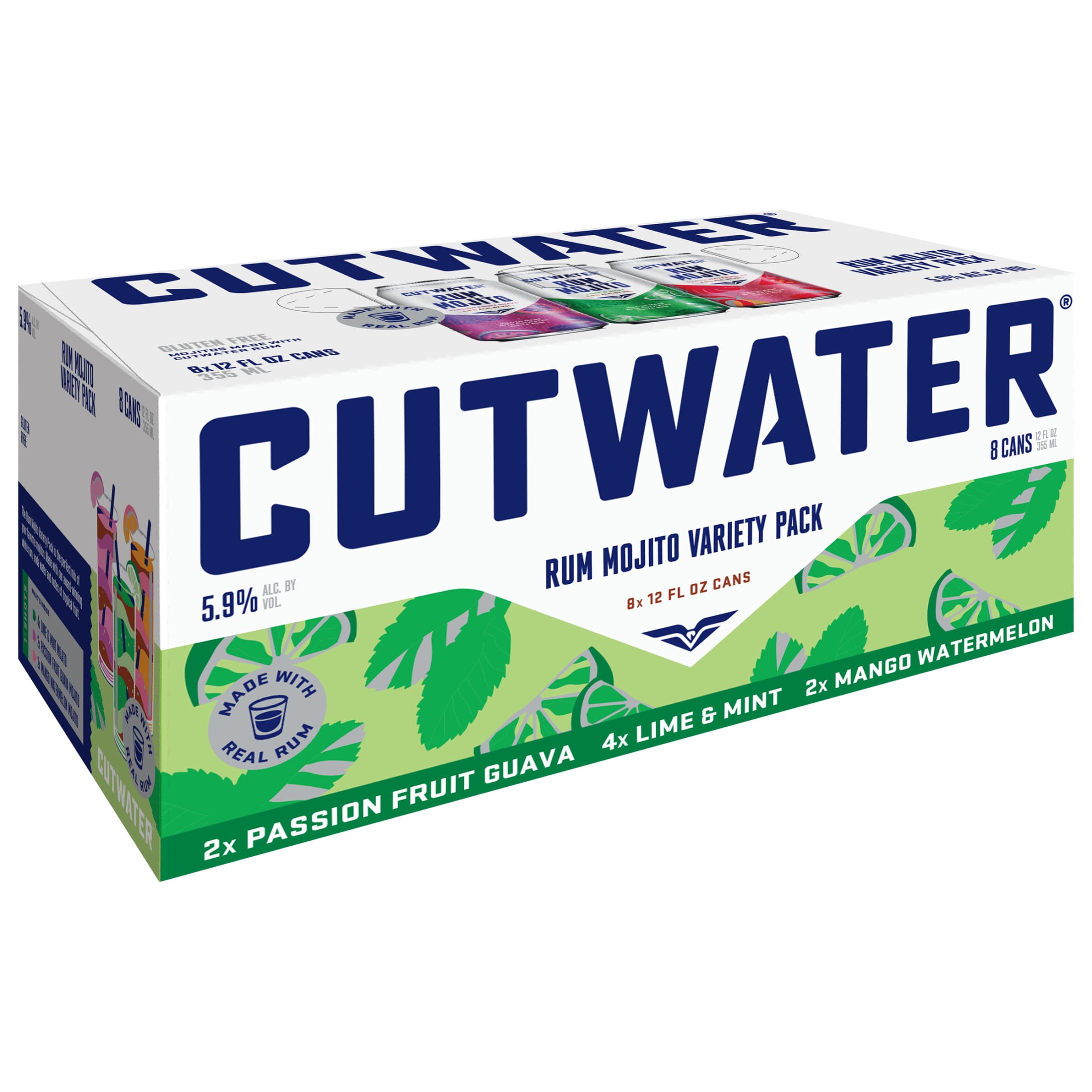 Cutwater Mojito Mixed pack, 8 pack, 12 fl oz Aluminum Cans, 5.9% ABV