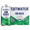thumbnail image 1 of Cutwater Rum Mint Mojito Cocktail 4, 12 fl oz Aluminum Cans, 7% ABV, 1 of 5