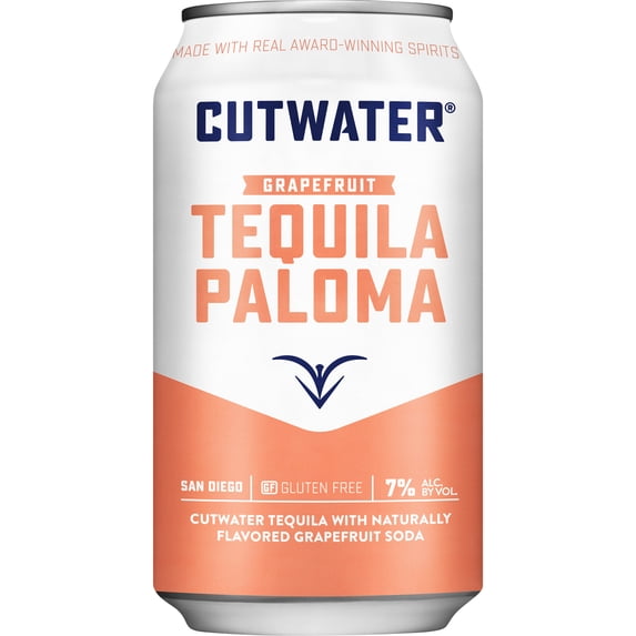 Cutwater Spirits Grapefruit Tequila Paloma, 12 fl. oz. Can, 7% ABV
