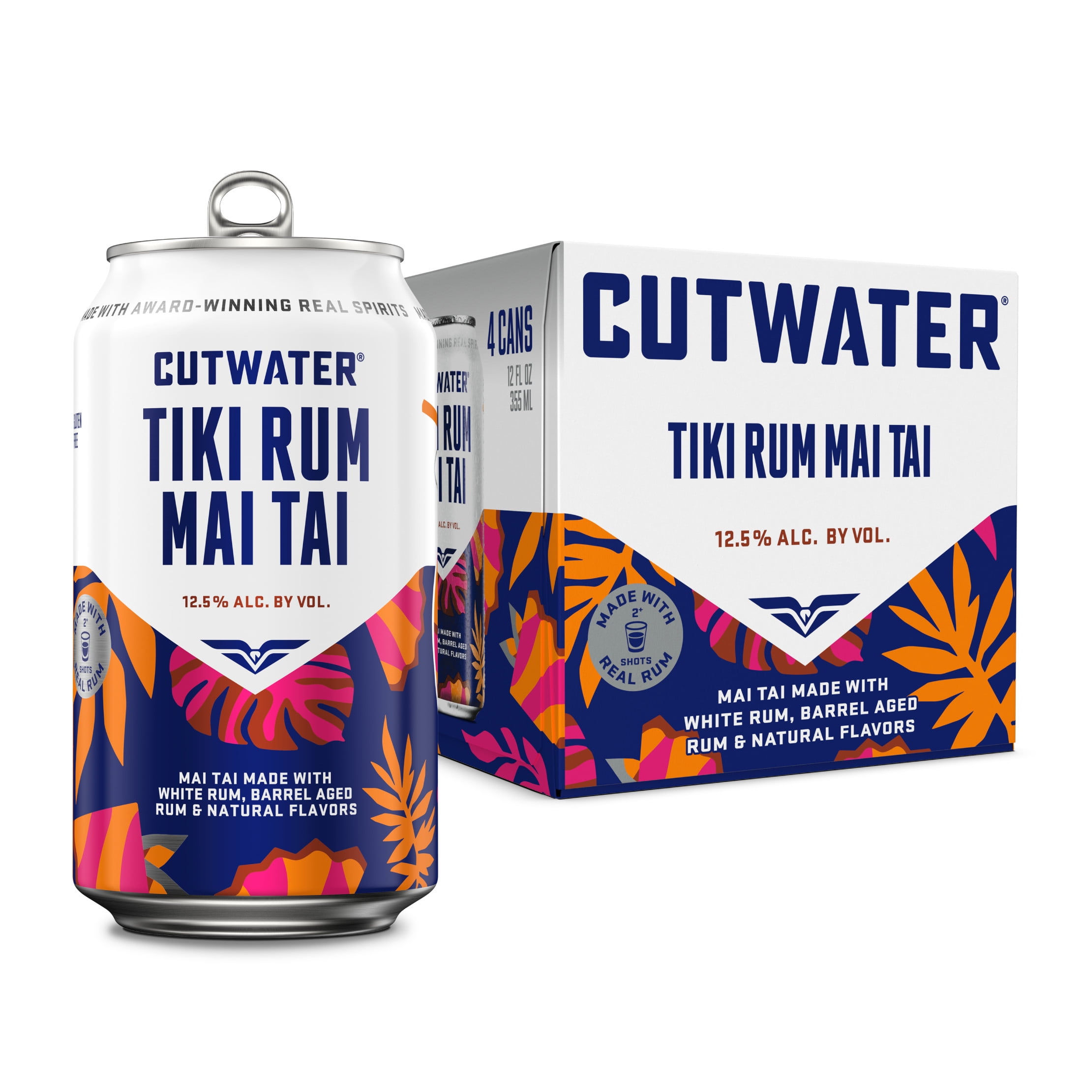 Cutwater Spirits Tiki Rum Mai Tai, 4 Pack 12 fl. oz. Aluminum Cans  
