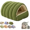 thumbnail image 1 of CutyPet Winter Cave, Removable Washable Plush Cat Bed with Anti-Slip Bottom, Semi-Enclosed Warm Pet Cave for Cats and Small Dogs, Cozy Hideaway House with Soft Cushion, 1 of 9