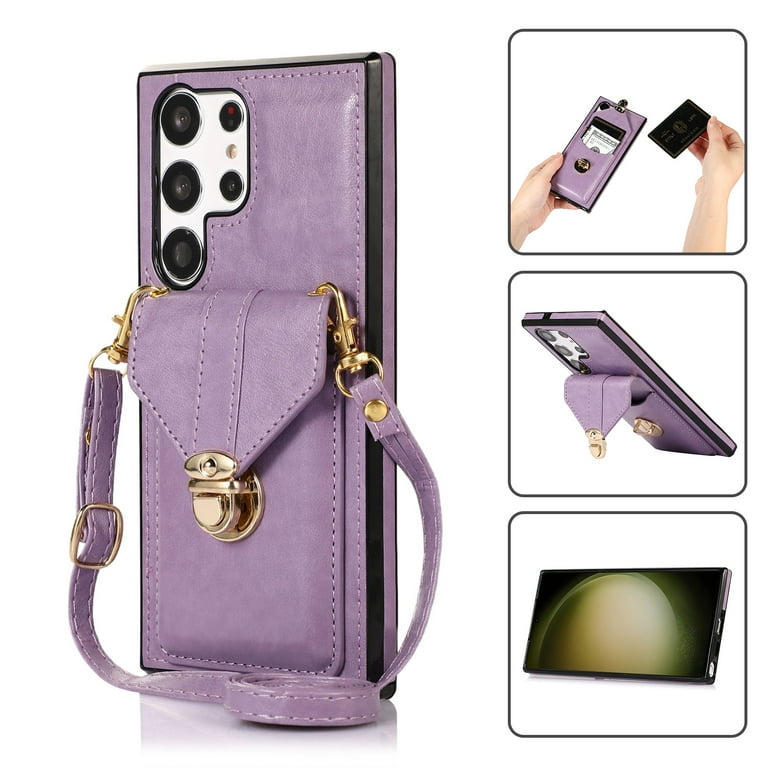 Cutyskin Case for Samsung S24 Ultra, Luxury Metal Buckle Back