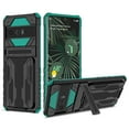 thumbnail image 1 of Cutyskin Google Pixel 8 Pro Armor Case with Hidden Card Holder Detachable Wallet Cover, Built-in Kickstand, Camera Lens Protection, Tough Rugged Shockproof Phone Case for Google Pixel 8 Pro, Darkgreen, 1 of 9