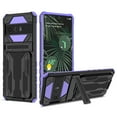 thumbnail image 1 of Cutyskin Google Pixel 9 / 9 Pro Armor Case with Hidden Card Holder Detachable Wallet Cover, Built-in Kickstand, Camera Lens Protection, Tough Rugged Shockproof Phone Case,Purple, 1 of 9
