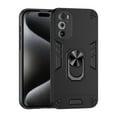 thumbnail image 1 of Cutyskin for Motorola Moto Edge 30 Pro Case, Ring Holder with Camera Lens Protection & Kickstand Military Grade Drop Tested Shockproof Heavy Duty Protective Magnetic Phone Case, Black, 1 of 7