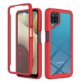 thumbnail image 1 of Cutyskin for Samsung Galaxy A12 4G Case, with Built in Screen Protector Heavy Duty Drop Protection, 2 in 1 Full Body Rugged Shockproof Dust Proof Dual Layer Tough Protective Phone Cover, Red, 1 of 6