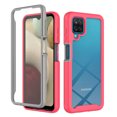 thumbnail image 1 of Cutyskin for Samsung Galaxy A12 4G Case, with Built in Screen Protector Heavy Duty Drop Protection, 2 in 1 Full Body Rugged Shockproof Dust Proof Dual Layer Tough Protective Phone Cover, Pink, 1 of 6