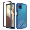 thumbnail image 1 of Cutyskin for Samsung Galaxy A22 5G Case, with Built in Screen Protector Heavy Duty Drop Protection, 2 in 1 Full Body Rugged Shockproof Dust Proof Dual Layer Tough Protective Phone Cover, Darkblue, 1 of 6