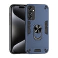 thumbnail image 1 of Cutyskin for Samsung Galaxy A24 4G Case, Ring Holder with Camera Lens Protection & Kickstand Military Grade Drop Tested Shockproof Heavy Duty Protective Magnetic Phone Case, Navyblue, 1 of 7