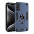 thumbnail image 1 of Cutyskin for Samsung Galaxy A34 5G Case, Ring Holder with Camera Lens Protection & Kickstand Military Grade Drop Tested Shockproof Heavy Duty Protective Magnetic Phone Case, Navyblue, 1 of 7