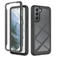 thumbnail image 1 of Cutyskin for Samsung Galaxy S22 Case, with Built in Screen Protector Heavy Duty Drop Protection, 2 in 1 Full Body Rugged Shockproof Dust Proof Dual Layer Tough Protective Phone Cover, Black, 1 of 6