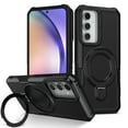 thumbnail image 1 of Cutyskin for Samsung Galaxy S24 Case with 135° Adjustable Ring Kickstand, for Women Men, Military Drop Protection Armor Shock Absorbent Rugged Phone Case for Samsung Galaxy S24, Black, 1 of 9