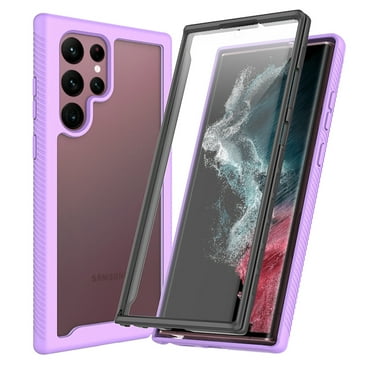 Cutyskin for Samsung Galaxy S24 Ultra Case, with Built in Screen Protector Heavy Duty Drop Protection, 2 in 1 Full Body Rugged Shockproof Dust Proof Dual Layer Tough Protective Phone Cover, Purple