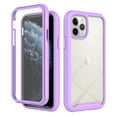 thumbnail image 1 of Cutyskin for iPhone 11 Pro Case, with Built in Screen Protector Heavy Duty Drop Protection, 2 in 1 Full Body Rugged Shockproof Dust Proof Dual Layer Tough Protective Phone Cover, Purple, 1 of 6