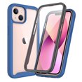 thumbnail image 1 of Cutyskin for iPhone 13 Mini Case, with Built in Screen Protector Heavy Duty Drop Protection, 2 in 1 Full Body Rugged Shockproof Dust Proof Dual Layer Tough Protective Phone Cover, Darkblue, 1 of 6