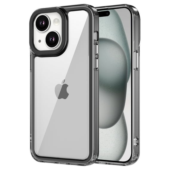 Cutyskin for iPhone 14 Case, Military-Grade Protection Transparent Non-Yellowing, Compatible with Wireless Charging, Ultra Thin Lightweight Shockproof Phone Case for iPhone 14,Black