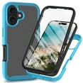thumbnail image 1 of Cutyskin for iPhone 16 Plus Case, with Built in Screen Protector Heavy Duty Drop Protection, 2 in 1 Full Body Rugged Shockproof Dust Proof Dual Layer Tough Protective Phone Cover, Blue, 1 of 5