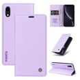 thumbnail image 1 of Cutyskin for iPhone XR Case Wallet Card Holders-Premium Leather RFID Blocking Flip Book Cover [Shockproof TPU Shell] Folio Magnetic Closure Luxury Phone Case Kickstand Women Men,Purple, 1 of 11