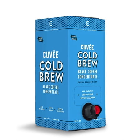 Cuvée Coffee Cold Brew Black Coffee Concentrate, 36 Fl Oz, Box