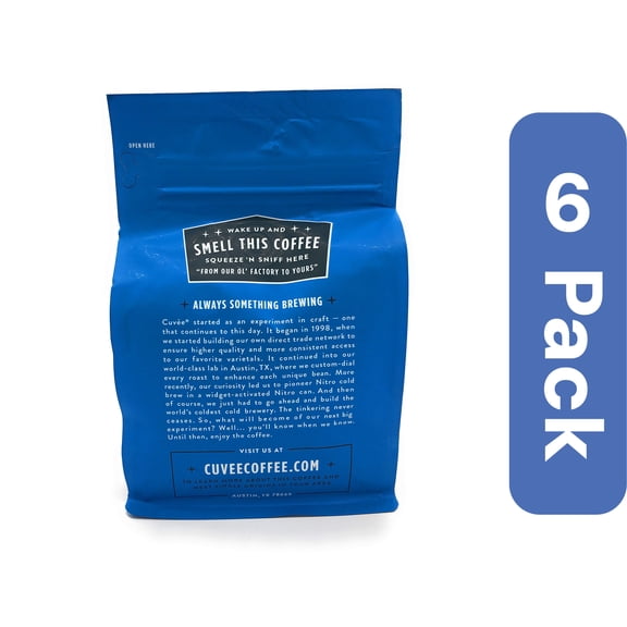 Cuvee Coffee Coffee Stella Community Espresso Blend 12oz Pack of 6 (Pack of 6)