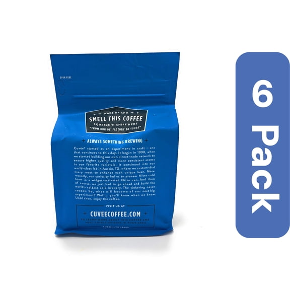 Cuvee Coffee Coffee Whole Bean Brazil 12oz Pack of 6 (Pack of 6)