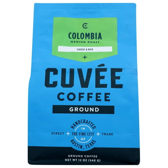 Cuvee Coffee Ground Colombia 12 oz (Pack Of 6)