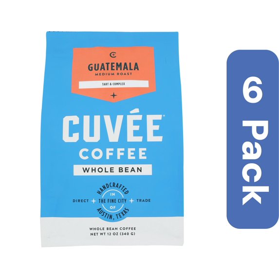 Cuvee Coffee Whole Bean Guatemala 12 oz (Pack Of 6)
