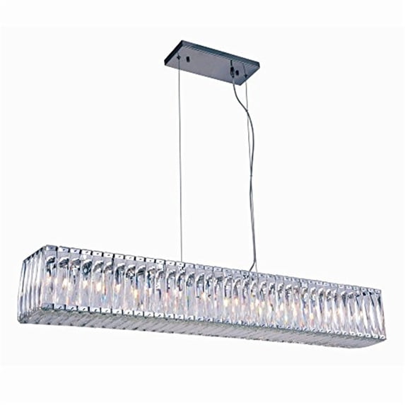 Cuvette Collection 11-Light Chrome Finish Chandelier