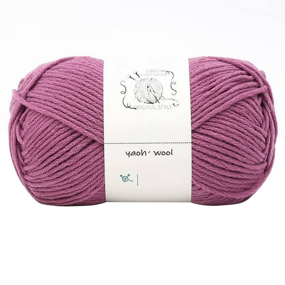 Cuxi Ball of Yarn - 100G Hand Knitting Cotton Yarn, Soft Crochet Yarn for Diy Sweater Scarf Blanket, Beginner Friendly Craft Supplies O