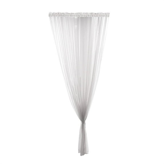 Cuxi Sheer Voile Curtain Panel, Decorative Tulle Window Drape for Living Room Bedroom, Light Filtering Soft Fabric, Rod Pocket, 200X100Cm, Curtain A