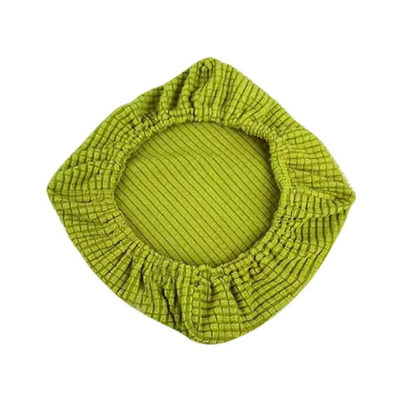 Cuxi Stool Cover, Stretch Square Stool Slipcover, Elastic Spandex Bar Chair Seat Cover for Home Kitchen Wedding Party, Non-Slip Dining Chair Protector Green