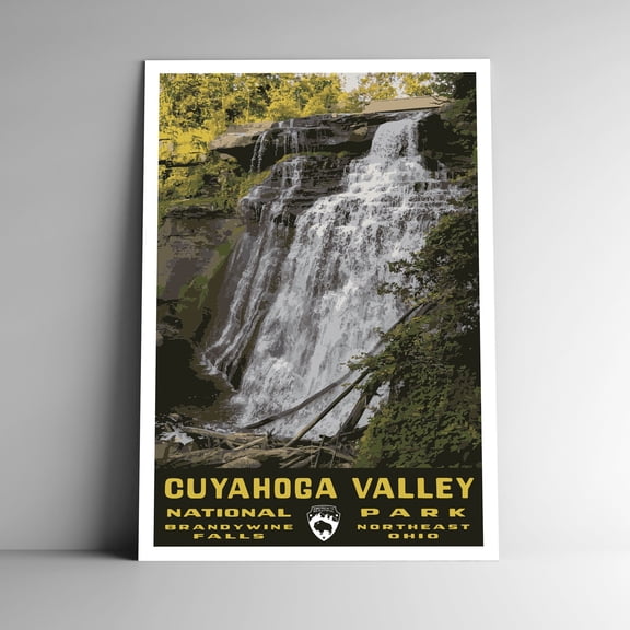 Cuyahoga Valley National Park Vintage Travel Poster / Postcard WPA Style Retro Ohio