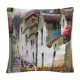 thumbnail image 1 of Cuzco I' Tuscan Architectural Village By Masters Fine Art 16 X 16 Decorative Throw Pillow, 1 of 4