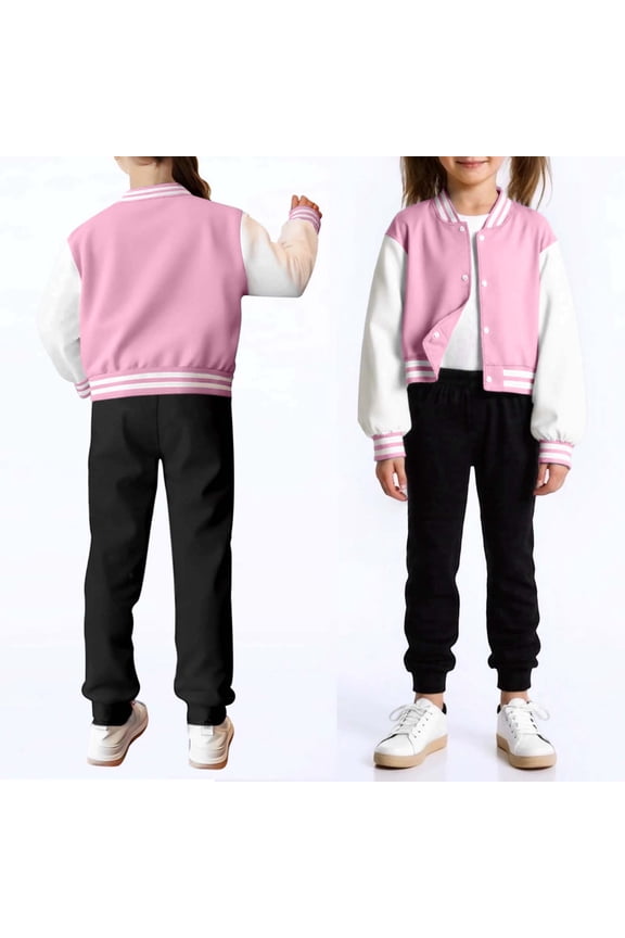 Boys Coats Stylish Casual Baseball Jacket Striped Long Sleeve Button Down School Uniform Cardigan Lightweight Comfortable Kids Outwear,Rd2,9-10 Years