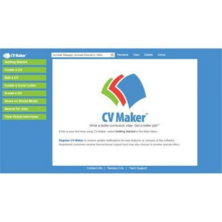 Cv Maker For Windows (Email Delivery)