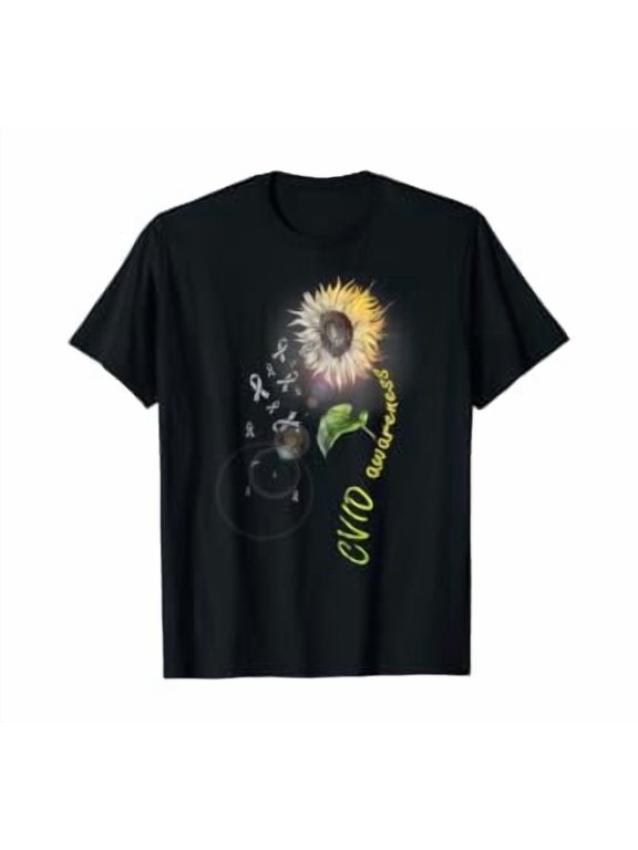Cvid Awareness Sunflower T-Shirt