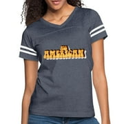 Cw All American 70S Funky Retro Style Women's Vintage Sport T-Shirt