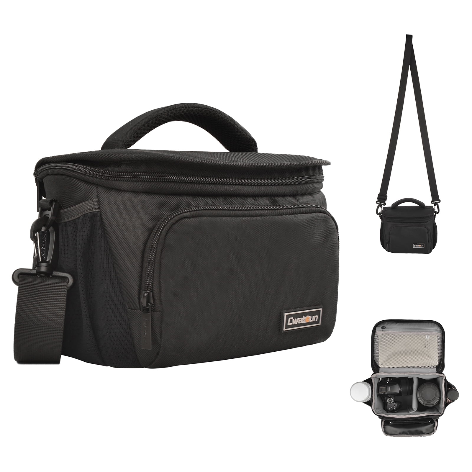 Cwatcun Camera Bag Travel Camera Shoulder Bag Waterresistant proof