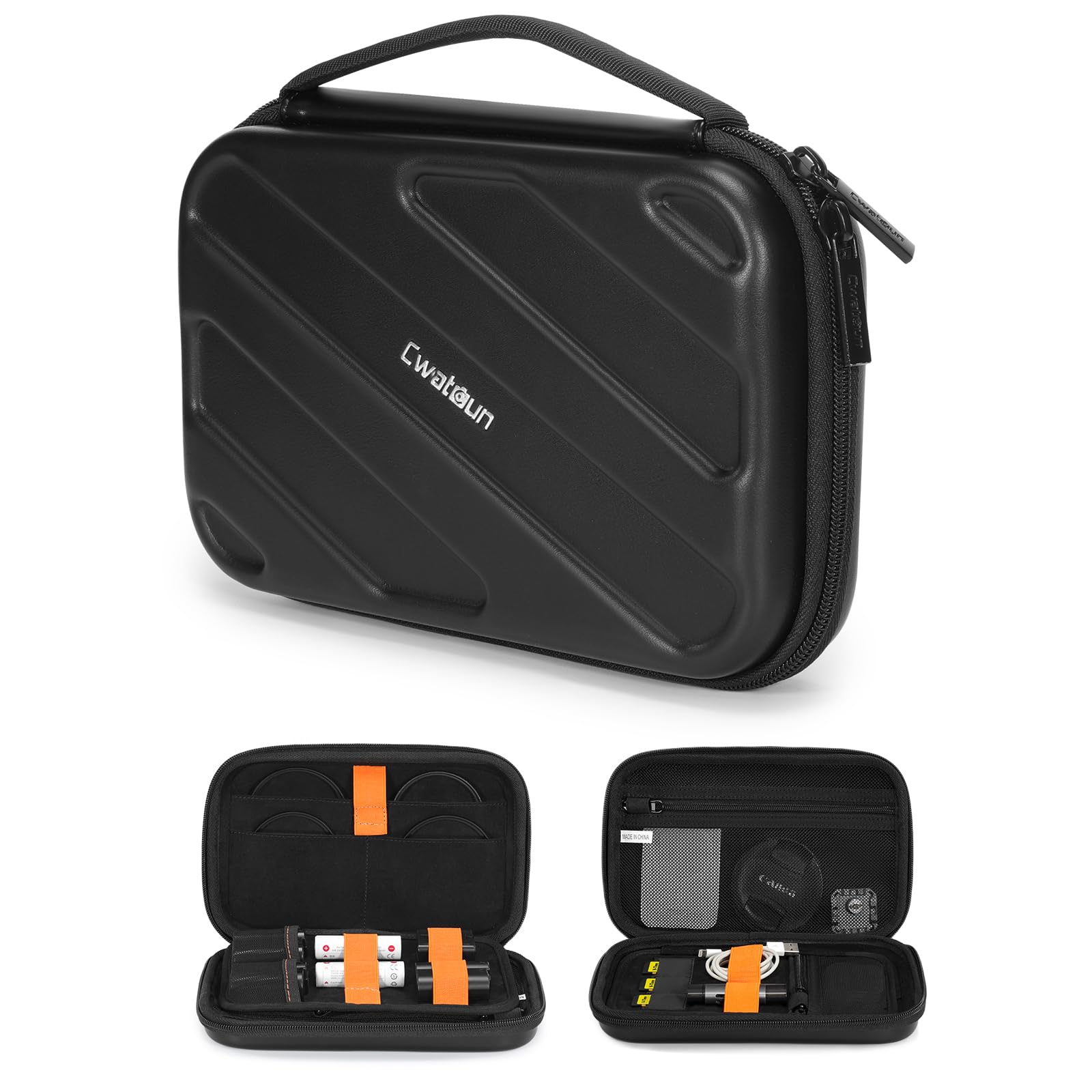 Cwatcun Hard Shell Lens IFF17 Filter Case, Camera Organizer Travel Case ...