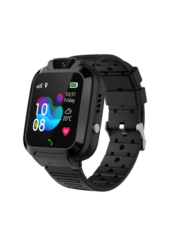 Kids Smart Watch 36 mm Black Case with Black Band