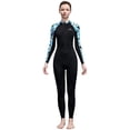 thumbnail image 1 of Cxenplz Full Body Sun Guard Swimsuit Dive Skins for Women Thin Sun Protection Long Sleeve Wet Suit Diving Suit, 1 of 7